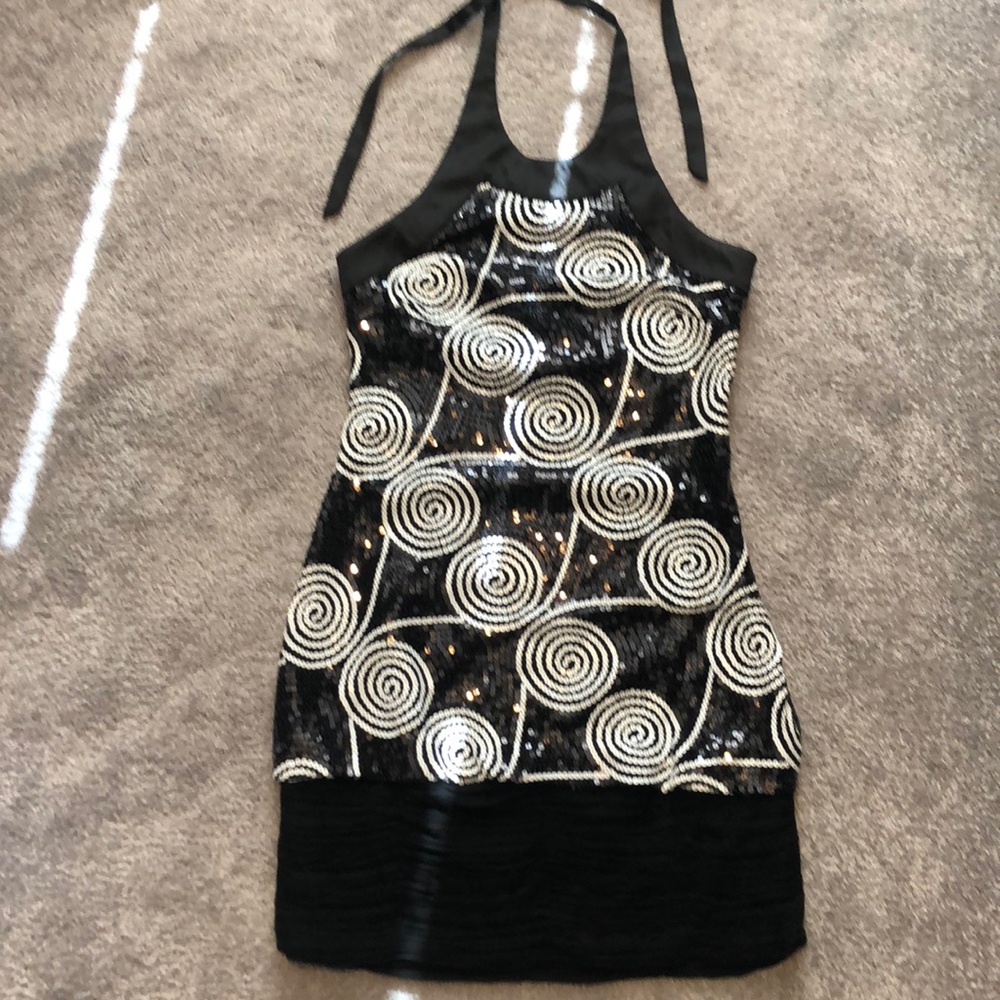 Cache sparkle cocktail dress